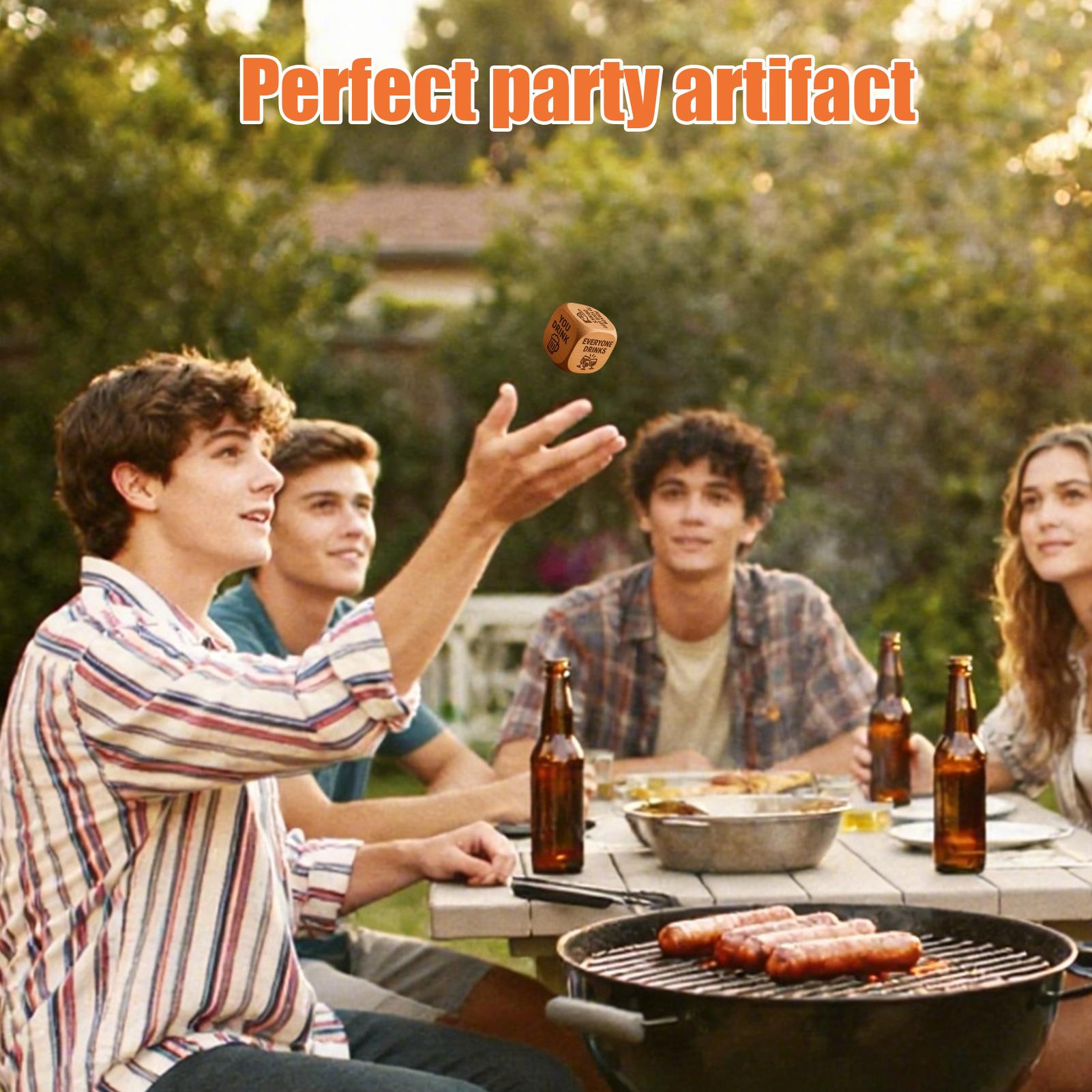 Party Games Adults Drinking - เกมดื่มสำหรับงานปาร์ตี้ผู้ใหญ่ กิจกรรมสนุกๆ แบบอินเทอร์แอคทีฟ เกมลูกเต๋าดื่มสุดฮา สำหรับครอบครัว เพื่อน
