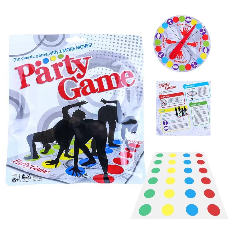Party Games Adults Indoor - เกมปาร์ตี้ทวิสเตอร์ - ของเล่นกีฬาแบบกลุ่มสำหรับเด็กและผู้ใหญ่ เล่นสนุกได้ทั้งในร่มและกลางแจ้ง