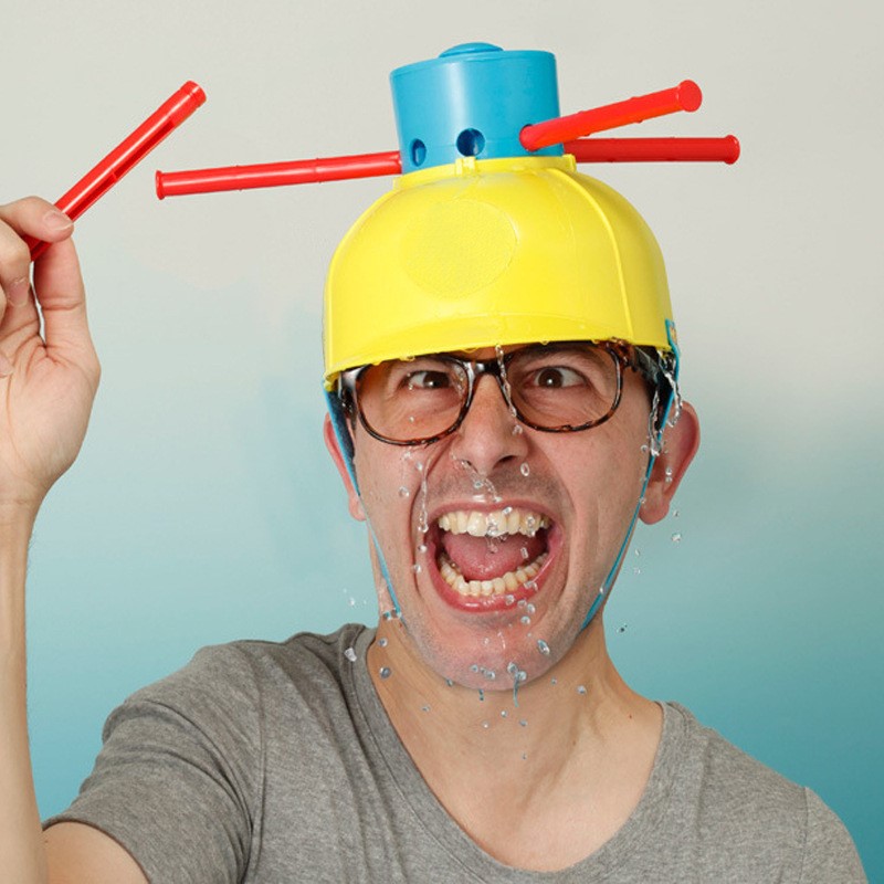 Party Games Jogos - เกม Wet Head ท้าทายน้ำ หมวกเล่นตลก อุปกรณ์ประกอบปาร์ตี้