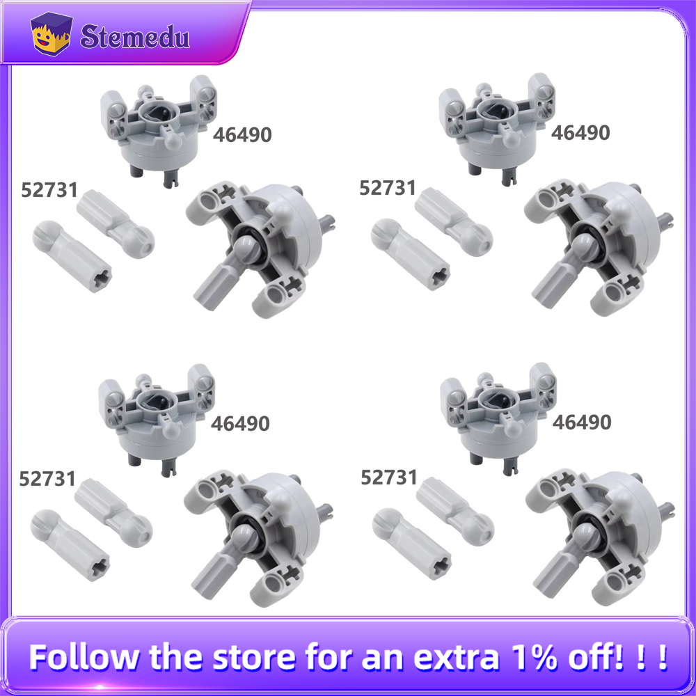 Lego Set Technic - 4 ชุดการวิเคราะห์ชิ้นส่วนล้อ Hub CV Cardan Ball