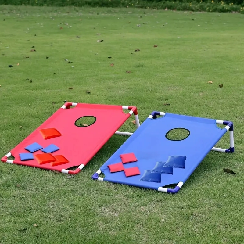 Party Games Adults Indoor - ชุดเกมคอร์นโฮลประกอบด้วยกระดานเกม 2 แผ่น + ถุงใส่ลูกบอล 6