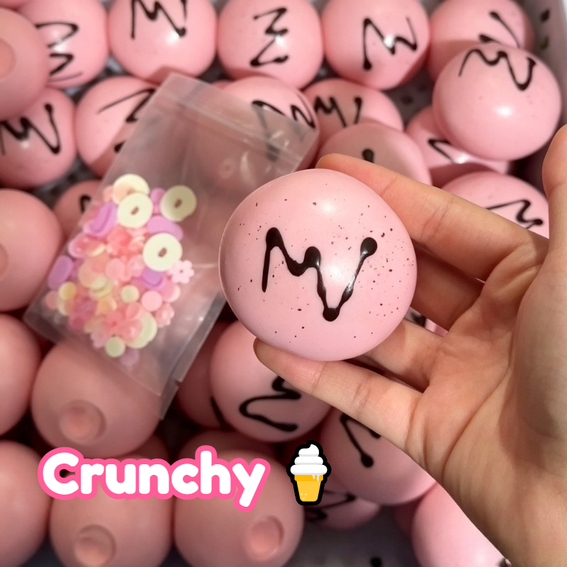 Party Games Game - ของเล่นบีบคลายเครียดแบบนุ่ม รูปทรงไอศกรีมบราวนี่กรอบ ของเล่นบีบกรุบกรอบ บล็อกของเล่นบรรจุไส้ ของเล่นสัมผัสเพื่อบรรเทนจิตใจ ลดความเครียด