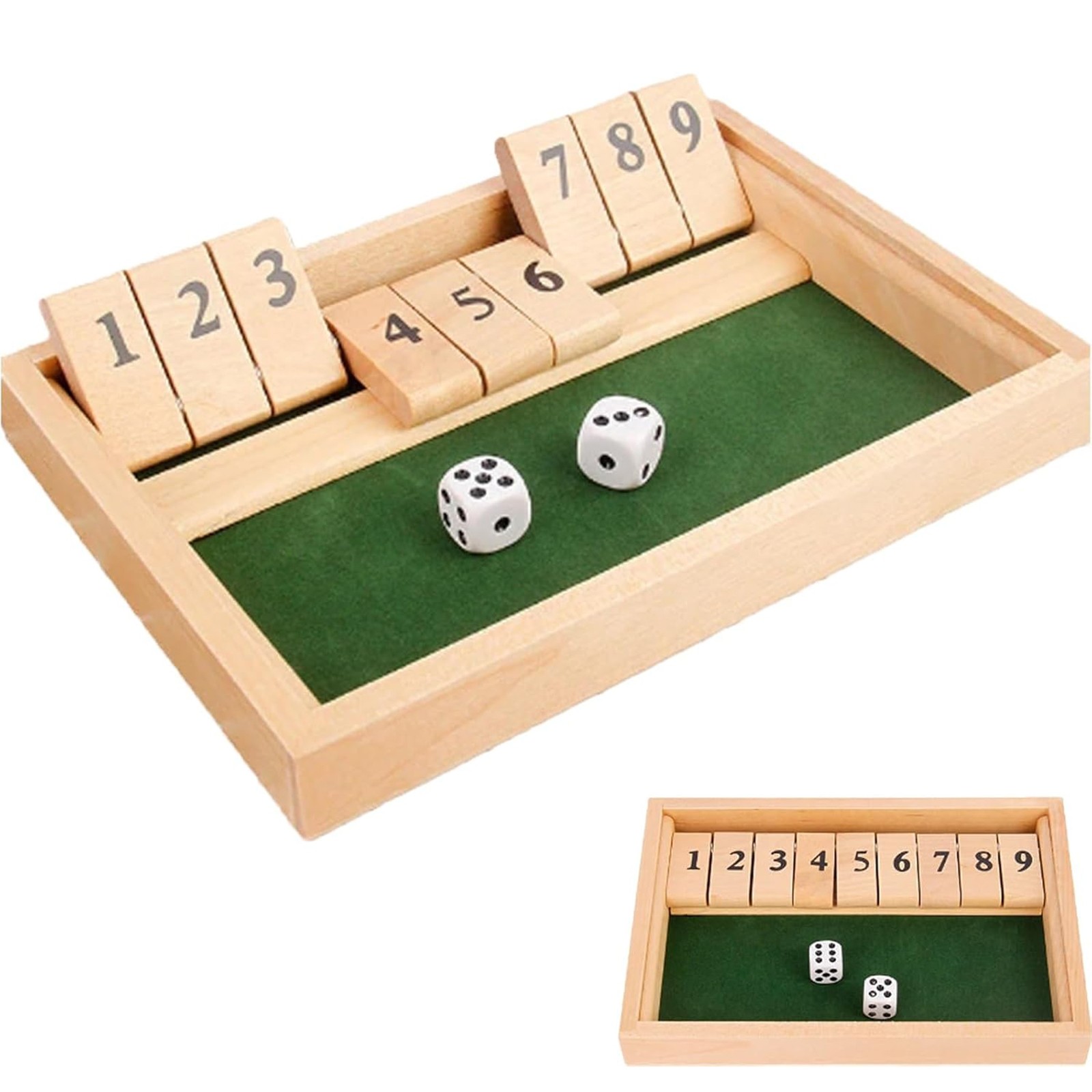 Party Games Adults Drinking - เกมกระดานชัทเดอะบ็อกซ์สี่ด้าน 9 ตัวเลข รุ่นดีลักซ์ พร้อมลูกเต๋า สำหรับงานปาร์ตี้