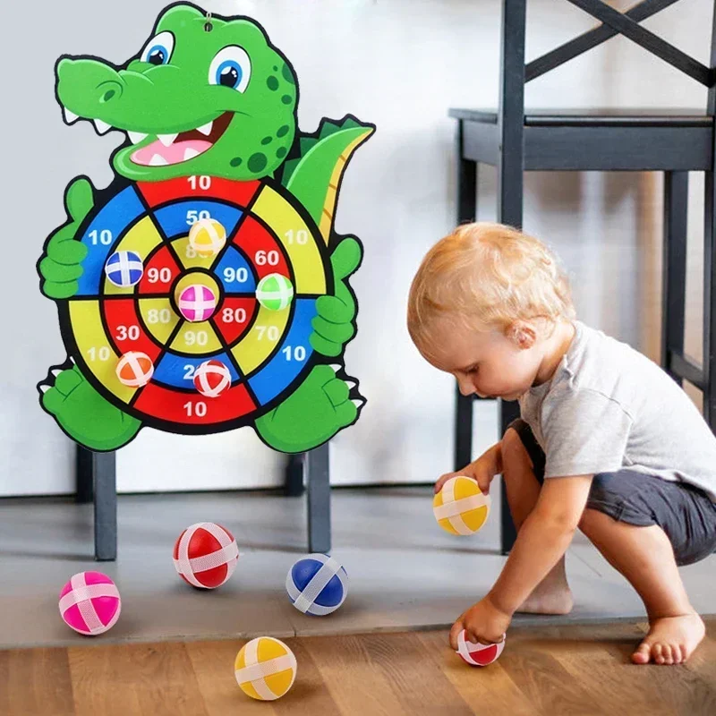 Party Games Kids Indoor - เกมการศึกษา กระดานปาเป้าลูกบอลติดผนัง ของเล่นเด็ก เกมมอนเตสซอรี่ ของเล่นกีฬาในร่มสำหรับเด็ก ของเล่นมอนเตสซอรี่