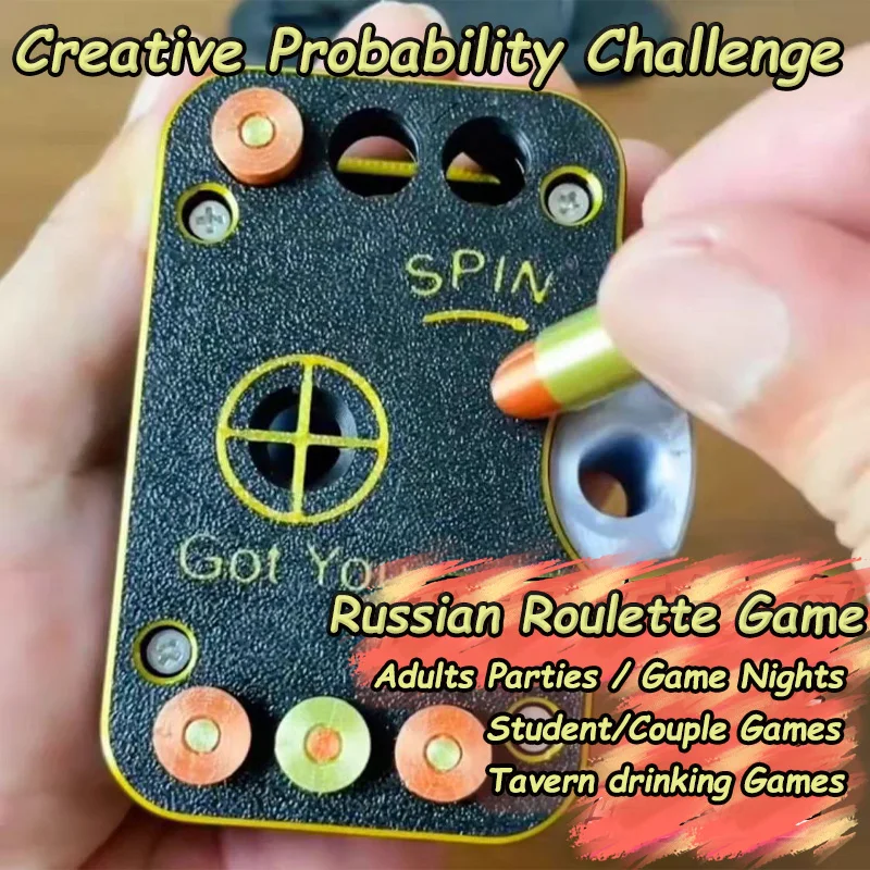 Party Games Adults Drinking - ของเล่นเกมรูเล็ตแบบพกพา รัสเซียน โปรบิบิลิตี้ ชาเลนจ์ รูเล็ต 2025
