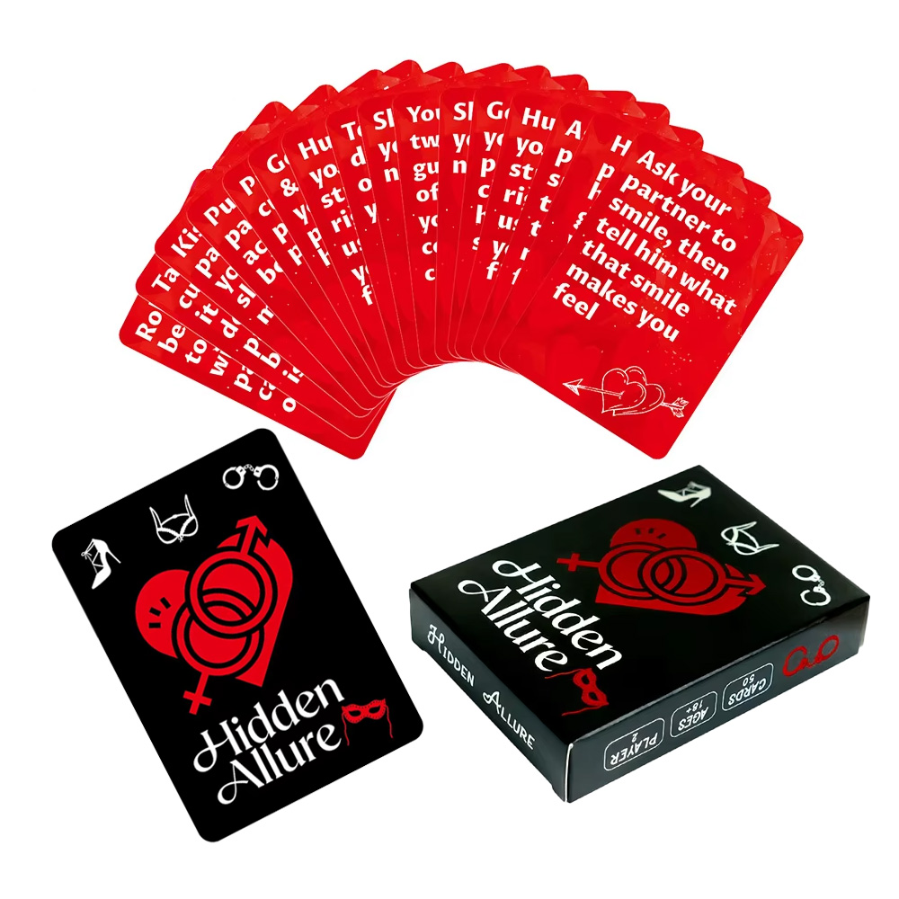 Party Games Adults Drinking - ชุดเกมดื่มสุราเพื่อความใกล้ชิดสำหรับคู่รัก 50 ใบ, การ์ดท้าทายขนาด 8.9x6.4 ซม.,