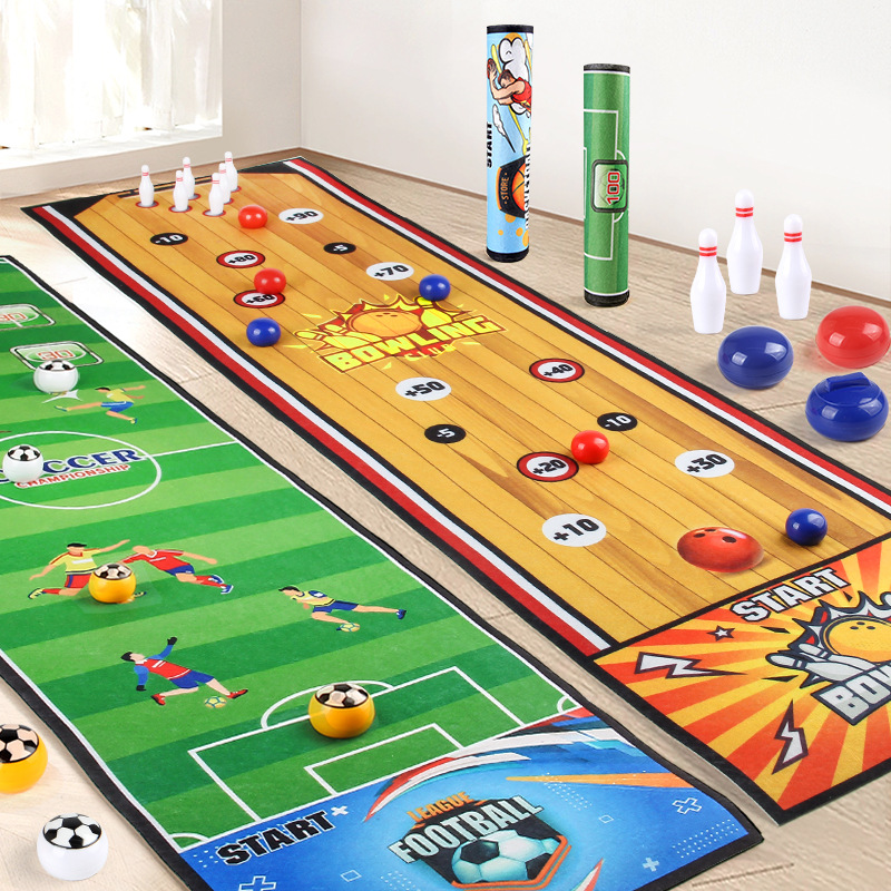 Party Games Kids Indoor - เกมกระดานฟุตบอลแบบมีปฏิสัมพันธ์สำหรับเด็ก เกมโต๊ะโบว์ลิ่ง เสื่อเกมสำหรับครอบครัว เพื่อน งานปาร์ตี้ สนุกสนาน