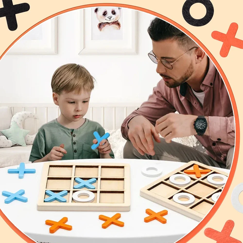 ไม้ XO Tic Tac Toe เกมมินิหมาก - Party Games Kids Indoor บทวิจารณ์และราคา