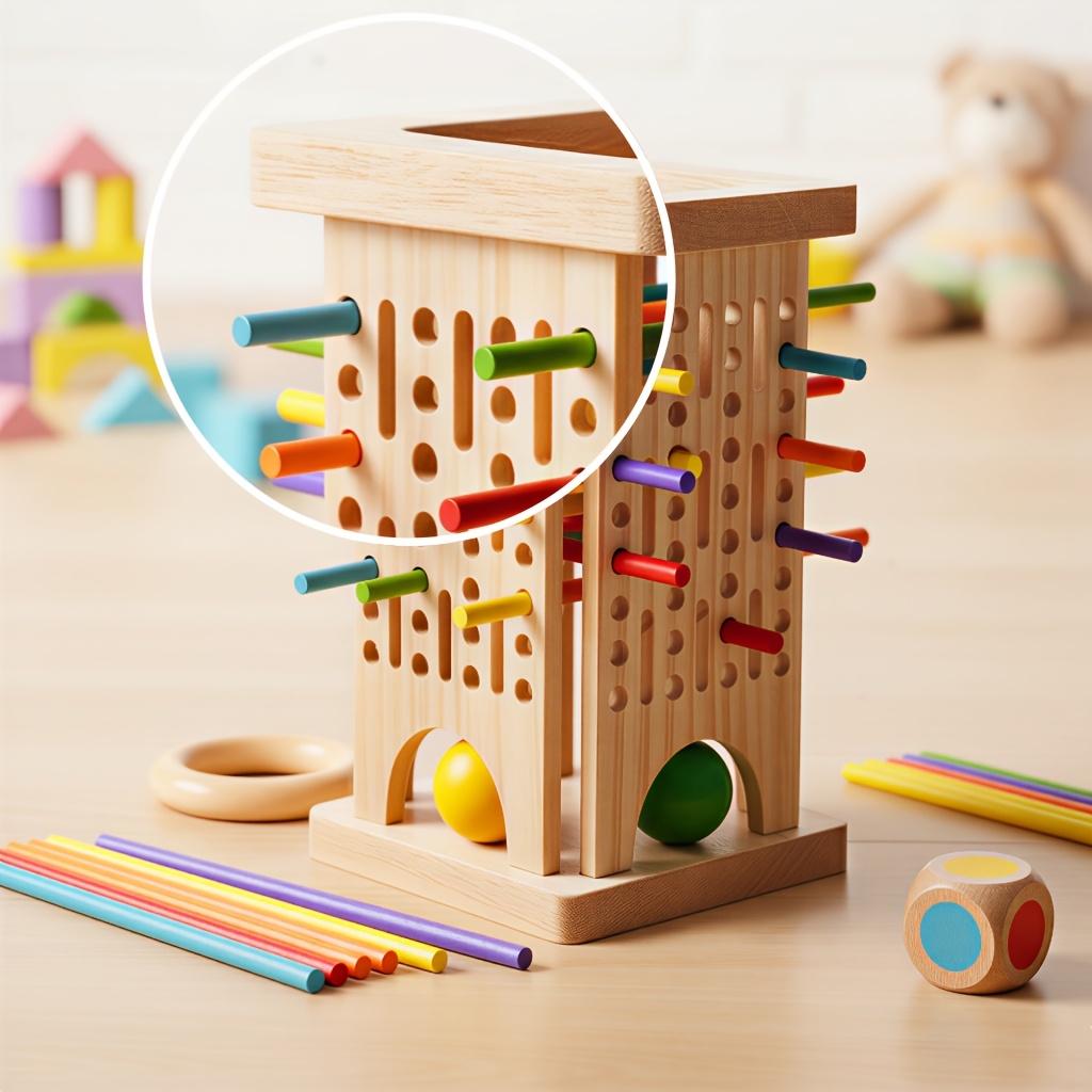 เกมกระดานไม้มอนเตสซอรี่ แท่งไม - Party Games Kids Indoor บทวิจารณ์และราคา
