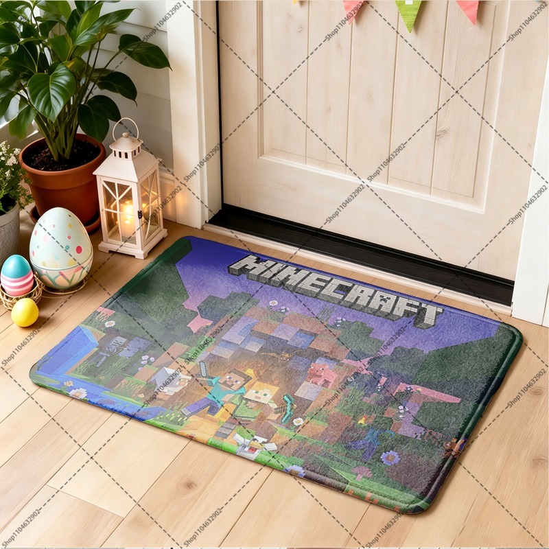 พรมปูพื้นผ้าสักหลาดลาย Minecra - Party Games Good บทวิจารณ์และราคา