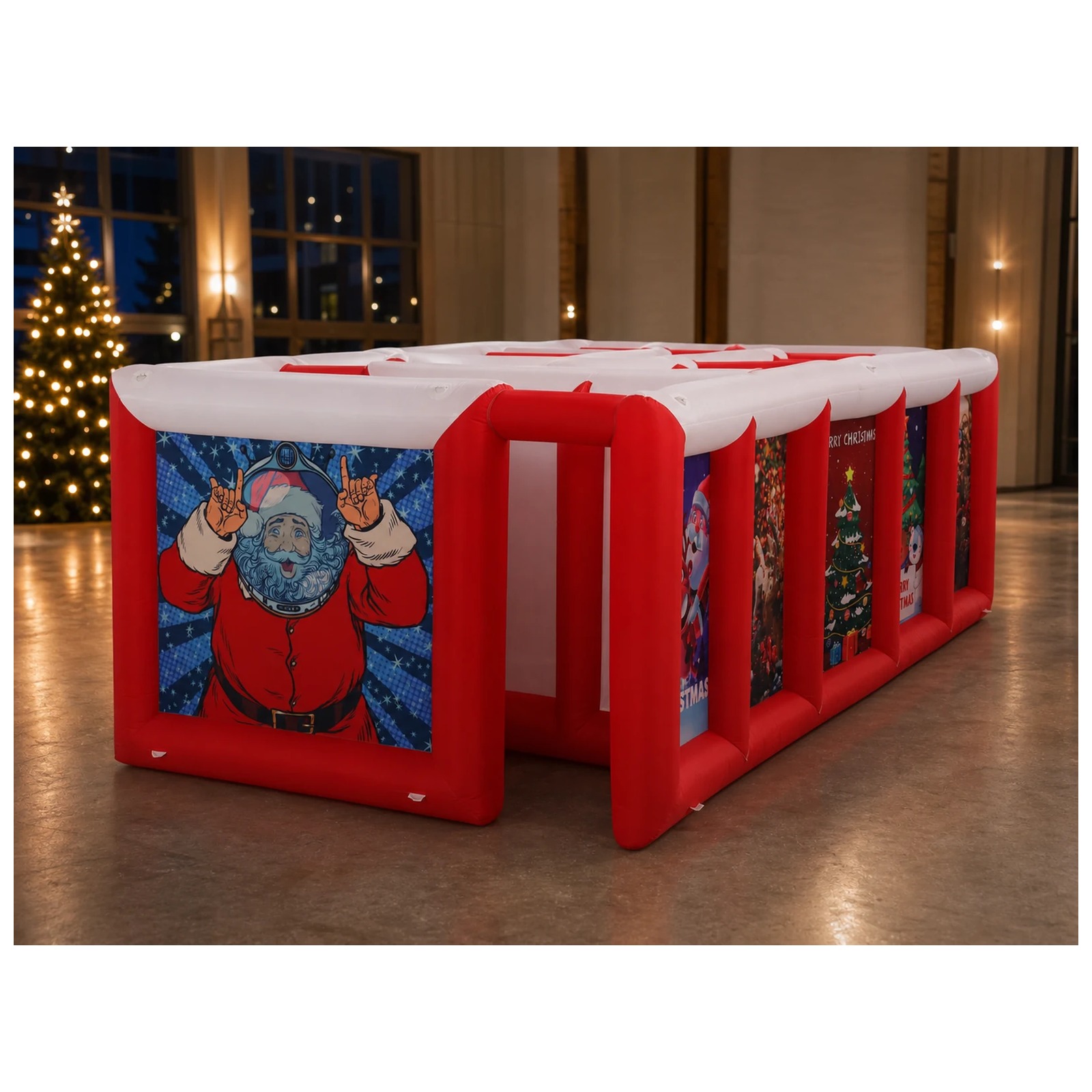 เขาวงกตเป่าลมหลังคาเรียบสีแดงข - Party Games Kids And Adults บทวิจารณ์และราคา